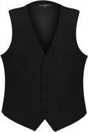 gioberti men's formal suit vest: perfect for business or casual dress logo