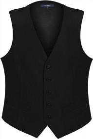 img 4 attached to Gioberti Men'S Formal Suit Vest: Perfect For Business Or Casual Dress
