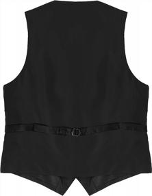 img 2 attached to Gioberti Men'S Formal Suit Vest: Perfect For Business Or Casual Dress