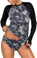 rekita womens rashguard tankini swimsuit women's clothing : swimsuits & cover ups logo