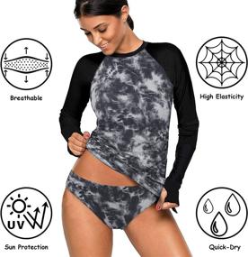 img 2 attached to REKITA Womens Rashguard Tankini Swimsuit Women's Clothing : Swimsuits & Cover Ups