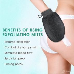 img 1 attached to 🧤 Skinerals Scrubbing Exfoliator Mitt: Ultimate Exfoliating Solution for Radiant Skin