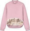 stay cozy with jenkoon womens mockneck sherpa fleece sweatshirt logo