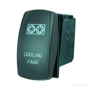 img 1 attached to QUNQI STAR 5 Pin Laser Backlit Rocker Switch Rock Lights 20A 12V On/Off LED Light Toggle Switch (Cooling Fans