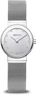 ⌚ bering time women's slim watch 10126-000, 26mm case, classic collection, stainless steel strap, scratch-resistant sapphire crystal, minimalistic design - danish design логотип