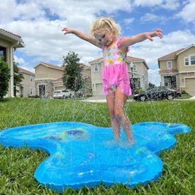 img 2 attached to 68'' Octopus Sprinkler Play Mat For Girls/Kids: Fun Summer Outside Activities With BATURU Splash Fountain!