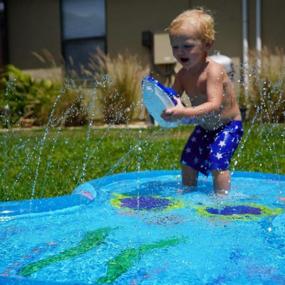 img 3 attached to 68'' Octopus Sprinkler Play Mat For Girls/Kids: Fun Summer Outside Activities With BATURU Splash Fountain!