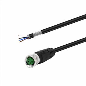 img 4 attached to Industrial Shielded Pre-Wired M8 Connector Cable With 4-Pin Female A-Coding, 3M/10FT Length, PVC Jacket