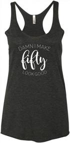 img 4 attached to Stylish Vintage Black Women'S Tank Top Showcase: Damn I Make 50 Look Good By Panoware - A Perfect Gift Idea For 50Th Birthday Celebration