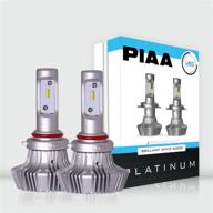 💡 piaa 26-17392 white 9012 platinum led bulb kit: high-performance, 4000 lm, 6000k - 2 year warranty included logo