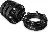 6x5.5 wheel spacers 1.25 inches 6x139.7mm 106.1mm center bore m12x1.5 studs - 4 pack ckauto hub centric logo