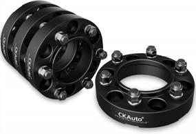 img 4 attached to 6X5.5 Wheel Spacers 1.25 Inches 6X139.7Mm 106.1Mm Center Bore M12X1.5 Studs - 4 Pack CKAuto Hub Centric