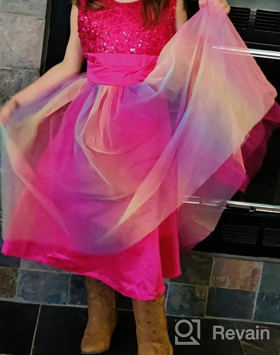 img 1 attached to 💐 Shop the Vibrant JerrisApparel Flower Rainbow Birthday Pageant Girls' Clothing Collection review by Amanda Head