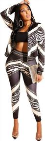 img 4 attached to Stylish Women'S 2-Piece Tracksuit Top And Jogger Set For Casual Or Active Wear By CRESAY