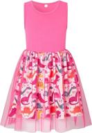 dinosaur sleeveless sundress for twirling girls: playwear that combines style and fun with dresses logo