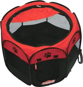 img 2 attached to 🐾 Coleman Red Water Resistant Pet Playpen: Sturdy and Secure Resting Space for Your Beloved Pets