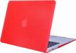 se7enline macbook air 11 inch case a1465/a1370 - hard shell case with sleeve bag, keyboard cover, screen protector, and dust plug - red - compatible with 2010-2016 macbook air laptops logo