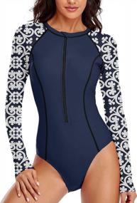 img 4 attached to Stylish And Elegant Two-Piece Swimdress With V-Neck And Bikini Bottom: Perfect For Any Beach Vacation!