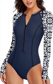 img 3 attached to Stylish And Elegant Two-Piece Swimdress With V-Neck And Bikini Bottom: Perfect For Any Beach Vacation!