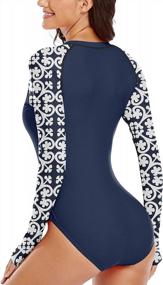 img 2 attached to Stylish And Elegant Two-Piece Swimdress With V-Neck And Bikini Bottom: Perfect For Any Beach Vacation!