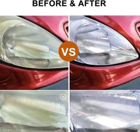 img 2 attached to 🔆 Poliwell Headlight Restoration Kit: Restore Sun Damaged Headlights in 3 Easy Steps! DIY Polish, Sand, and Clean Your Headlights with Total 24 Pack - Electric Drill Compatible