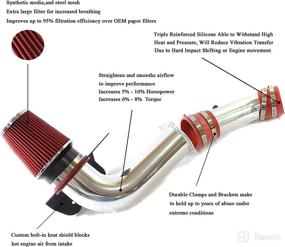 img 3 attached to Cold Intake Filter 1999 2004 Mustang Replacement Parts