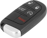 🔑 x autohaux key fob shell case black m3n-40821302 for jeep grand cherokee 2014-2020 compass 2017-2018 renegade 2016-2018 - new car replacement логотип