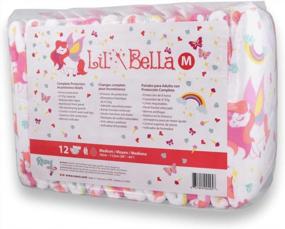 img 3 attached to Medium Adult Diapers With Cotton Candy Scent - Case Of 36 By Rearz Lil' Bella