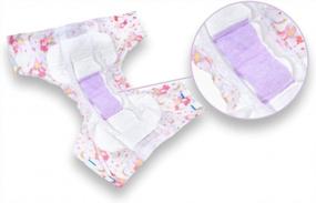 img 2 attached to Medium Adult Diapers With Cotton Candy Scent - Case Of 36 By Rearz Lil' Bella