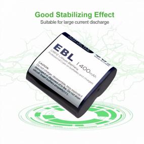 img 1 attached to EBL CR-P2 Lithium Photo Battery, 6V 1400MAh - Replaces 223A, DL223A, EL223AP For Enhanced Performance