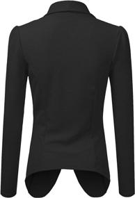 img 2 attached to Doublju Classic Draped Blazer Medium Women's Clothing : Suiting & Blazers