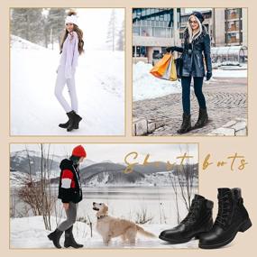 img 2 attached to Stay Warm And Stylish With Gracosy Leather Ankle Snow Boots For Women - Waterproof, Comfortable And Chic