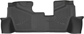 img 4 attached to Husky Liners Weatherbeater Series 19421: Black 3rd Seat Floor Liner for 2016-2022 Honda Pilot - Cargo Protection You Can Rely On