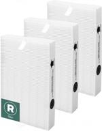 pack of 3 h13 true hepa filters for honeywell air purifiers - compatible with hpa300, hpa200, hpa100, hpa090 series - replaces honeywell r filters (hrf-r3, hrf-r2, hrf-r1) logo