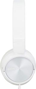 img 3 attached to 🎧 Sony MDRZX310-WQ Foldable Headphones - Metallic White: Immersive Sound with Stylish Portability