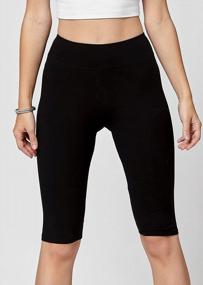 img 1 attached to Stretchy And Comfortable Women'S Leggings In Full, Capri, And Shorts Lengths With Regular And Plus Size Options - Made Of Premium Jersey Cotton
