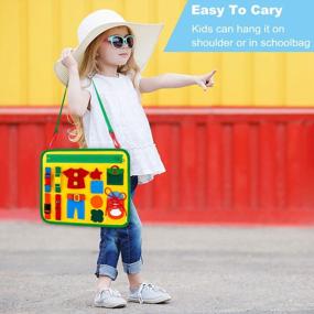 img 2 attached to Enhance Your Toddler'S Motor Skills And Brain Development With INNOCHEER'S Busy Board Montessori Sensory Toy - Perfect For Travel!