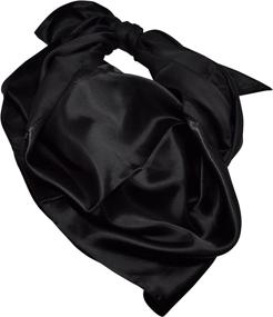 img 2 attached to Elegant Large Solid Color Square Women's Accessories ~ Scarves & Wraps