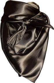 img 1 attached to Elegant Large Solid Color Square Women's Accessories ~ Scarves & Wraps