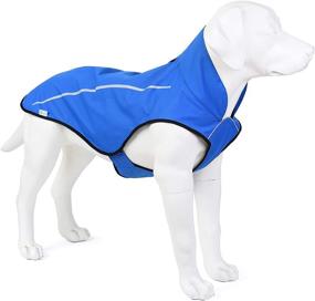 img 3 attached to Waterproof Dog Raincoat with Reflective Strip - Mile High Life, Adjustable Lightweight Rain Jacket, Easy Step-in Closure