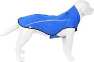 waterproof dog raincoat with reflective strip - mile high life, adjustable lightweight rain jacket, easy step-in closure логотип