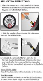 img 2 attached to 🔧 Sahara High Speed Tire Sealant - Advanced Performance - Tire Repair - Prevent Leaks - Prolong Tire Life – All-Weather – High-Speed – Low-Speed – ARDL Approved (34 Oz Bottle, Sahara)