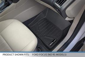 img 2 attached to MAXLINER Floor Mats: 1st Row Liner Set for 2012-2018 Ford Focus (No RS Models) - Black