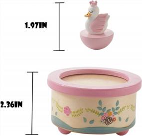 img 2 attached to Pink Swan Music Box - Perfect Gift For Friends, Lovers & Children!