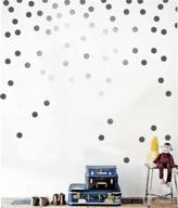 🔶 posh dots metallic gold wall decal dots - 200 decals - trendy cute fun vinyl removable circle stickers for baby nursery & kids room - safe for wall paint - silver, 1.0inch x 200pcs logo