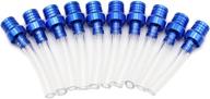 🏍️ universal 10 pack blue motorcycle gas cap breather tube vent - suitable for all factory crf, xr, cr models, quads, off-road motorcycles логотип