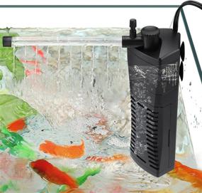 img 4 attached to Hygger Aquarium 5 15Gallon Filtration Adjustable