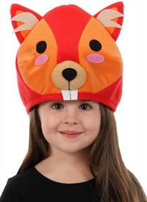 img 4 attached to Шляпа костюма животного плюша белки побега для взрослых и детей