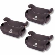 get the ultimate car seat trio of diono solana backless booster - lightweight, machine washable, with cup holders and charcoal gray design logo