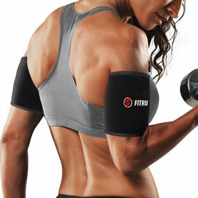 img 4 attached to Get Toned Arms With Fitru Premium Arm Trimmers - Sauna Arm Wraps For Men & Women To Boost Sweat And Heat During Exercise